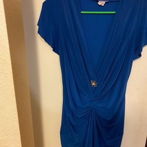 Blue dress top